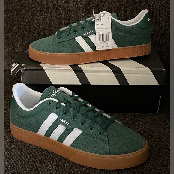 Adidas Men’s Daily 3.0 Shoes Green Color Size- 11